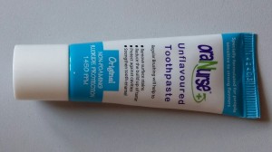 unflavoured toothpaste